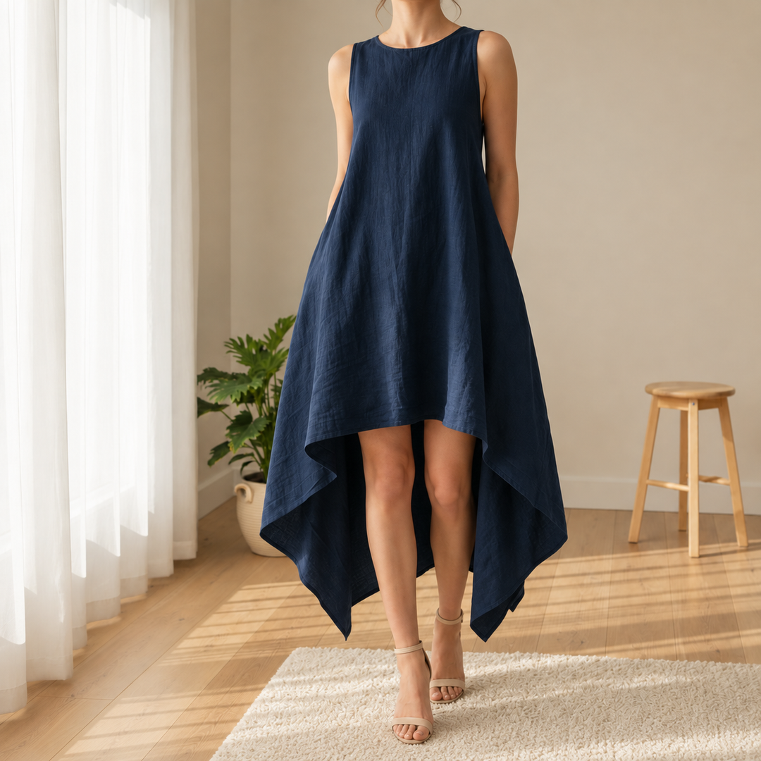 Asymmetrical Midi Dress for Women