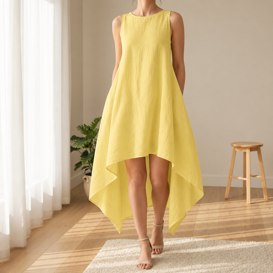 Asymmetrical Midi Dress for Women