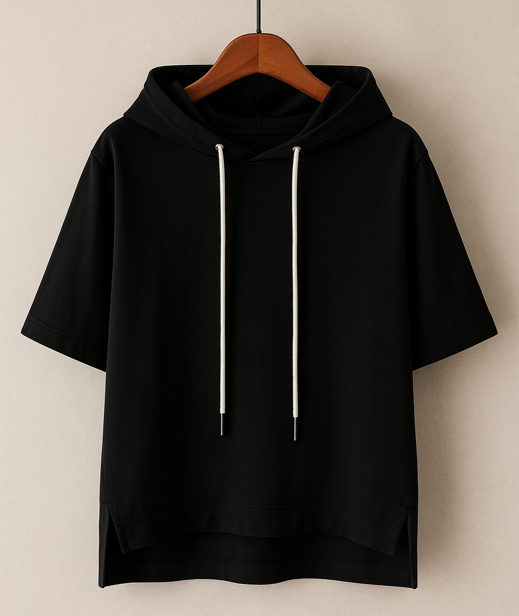 Dame Hoodie Med Korte Ærmer