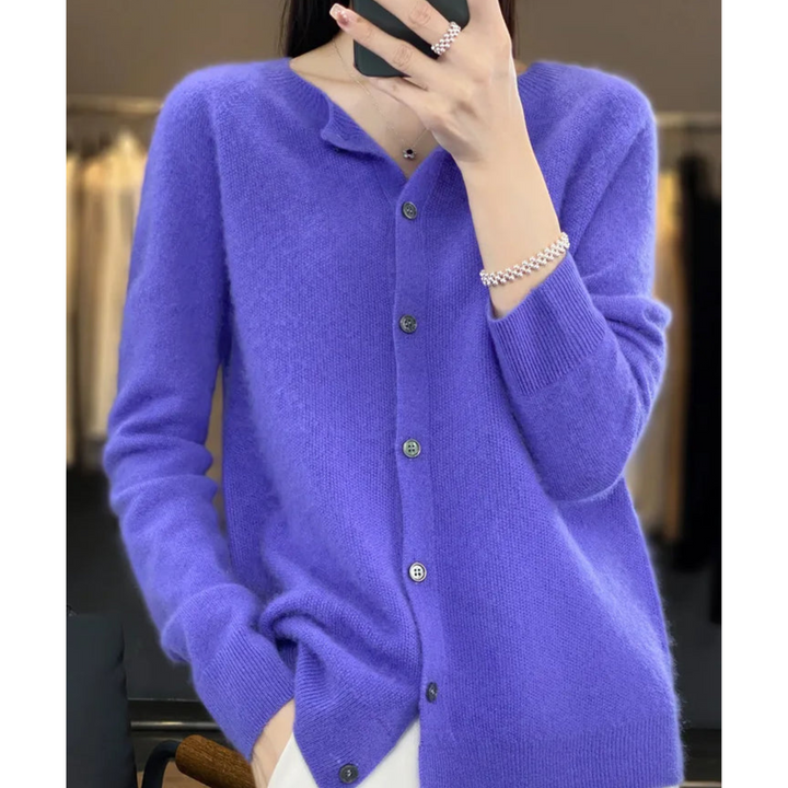 Blød Strikket Cardigan Til Dame