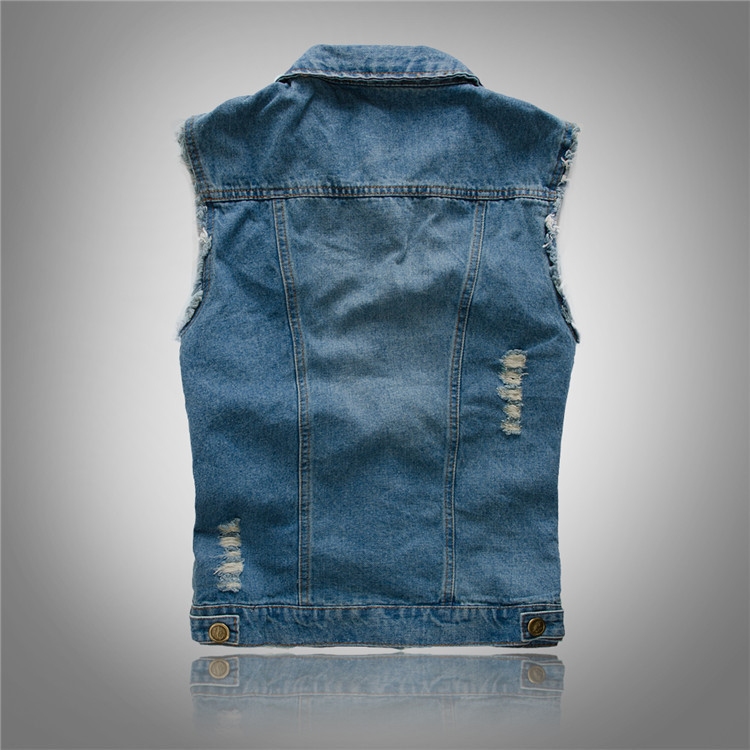 Ærmeløs Denimvest Til Herre
