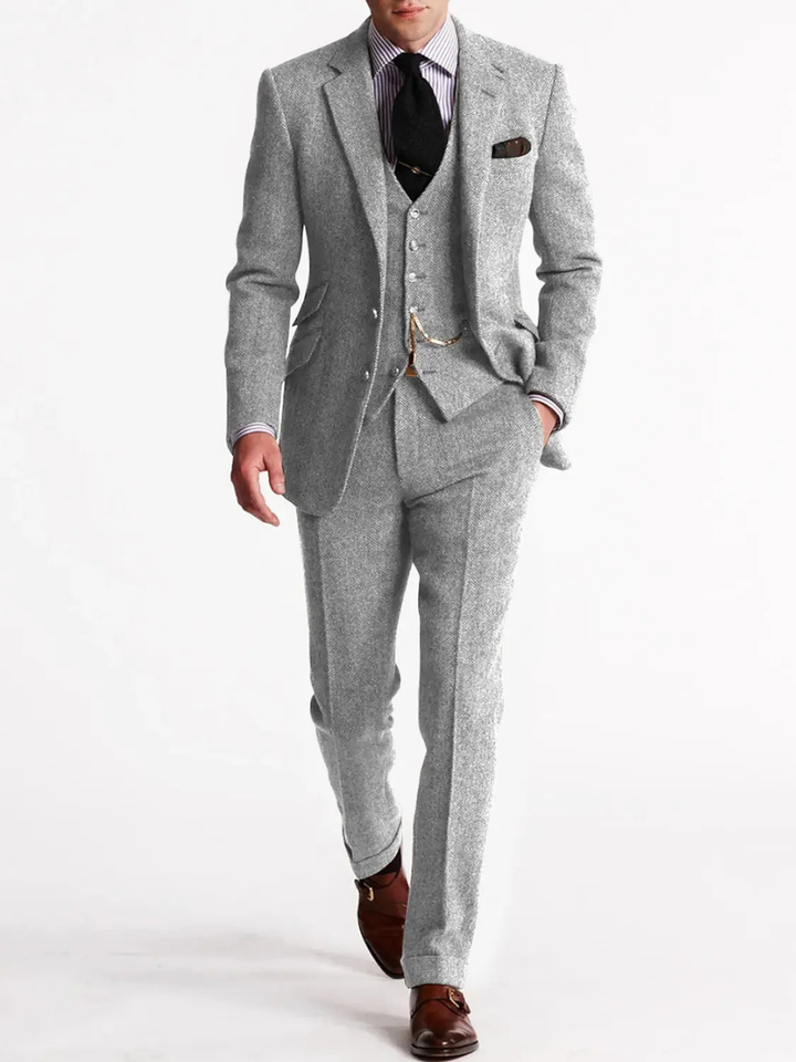 Custom three-piece tuxedo for men