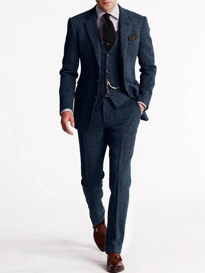 Custom three-piece tuxedo for men