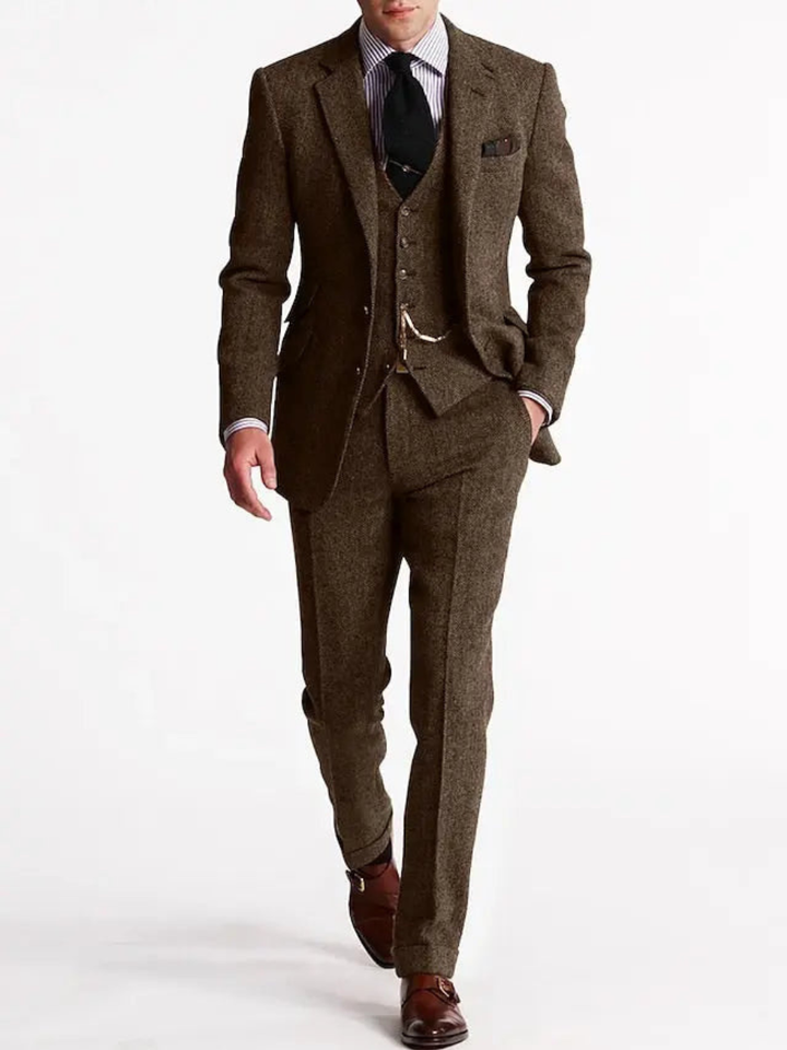 Custom three-piece tuxedo for men