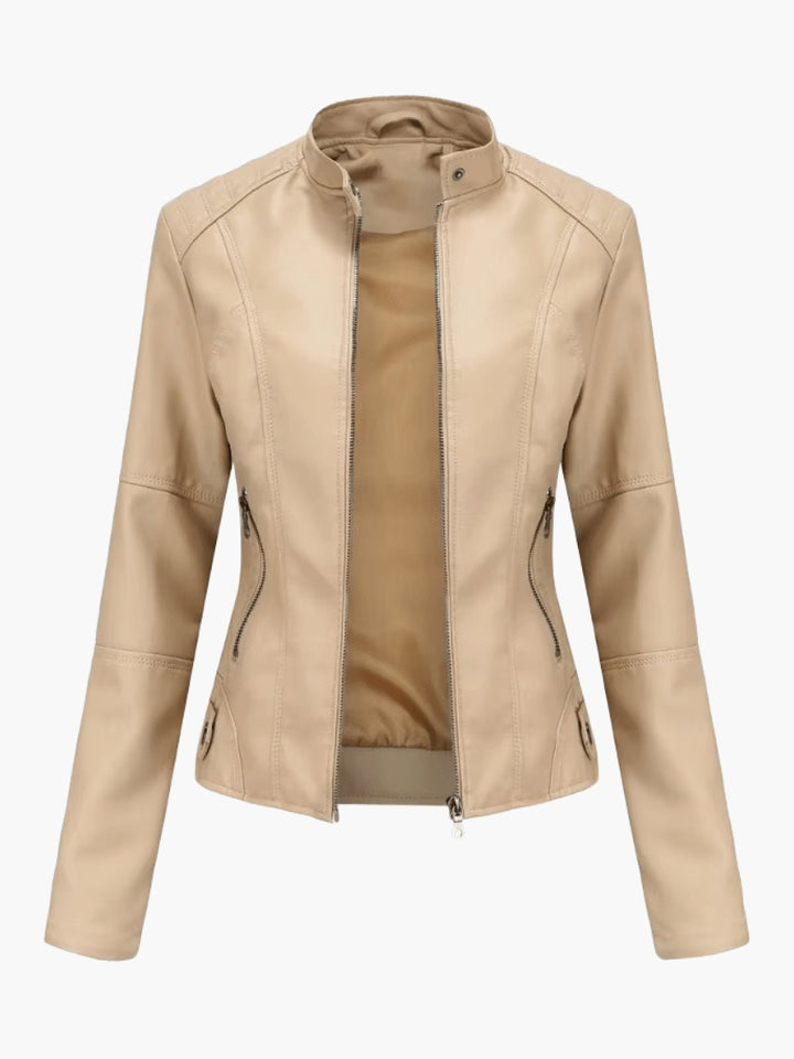 Leather jacket for women