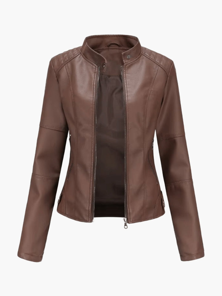 Leather jacket for women
