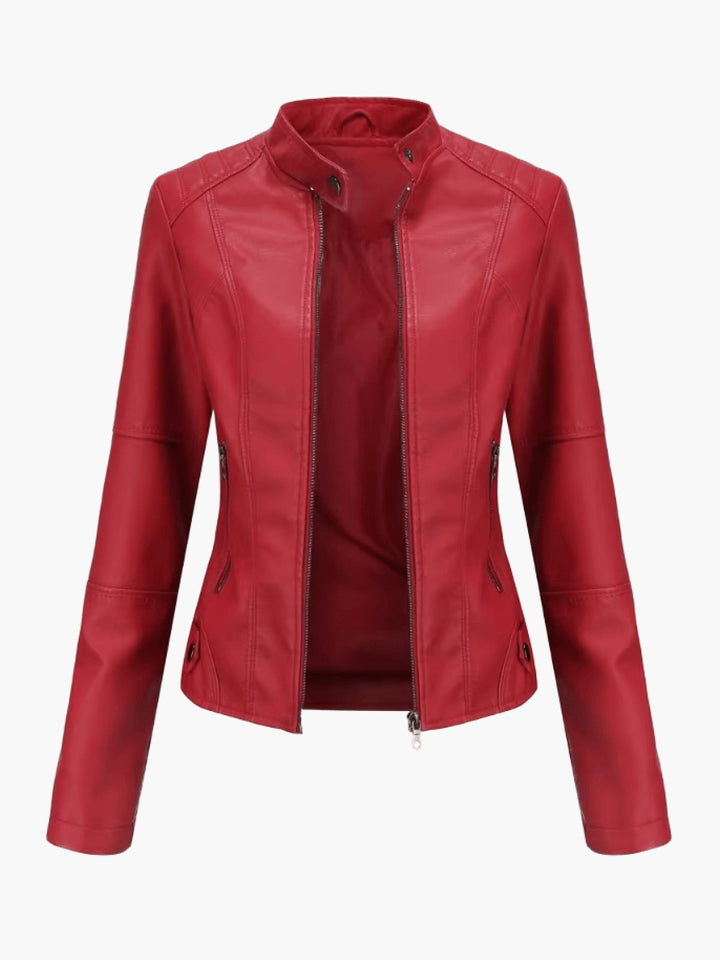 Leather jacket for women