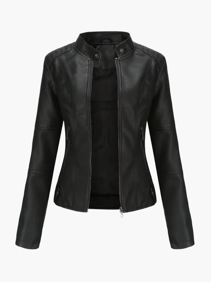 Leather jacket for women