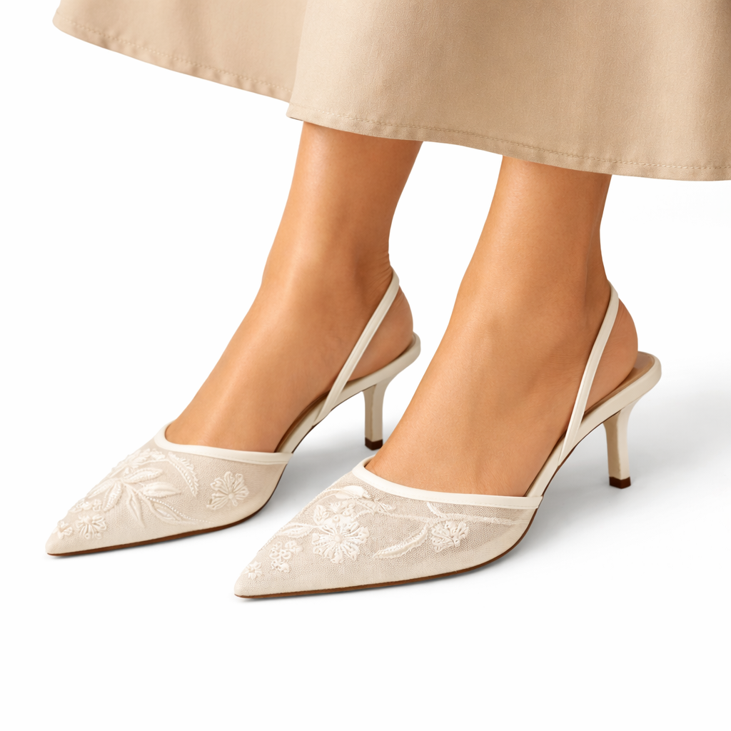 Elegant Women's Pointed-Toe High-Heeled Mules