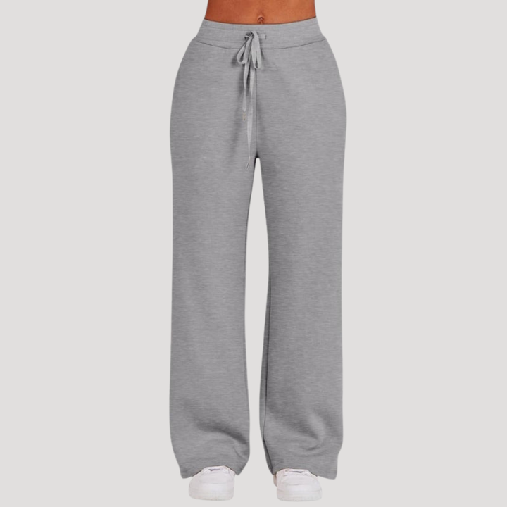 Women's Half-Zip Tracksuit Set with Wide-Leg Pants