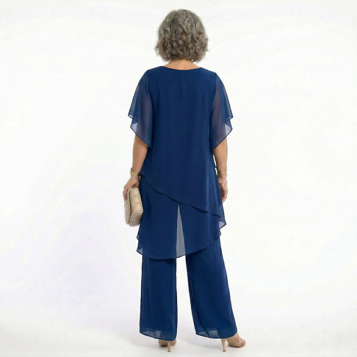 Layered Tunic and Trouser Set for Women