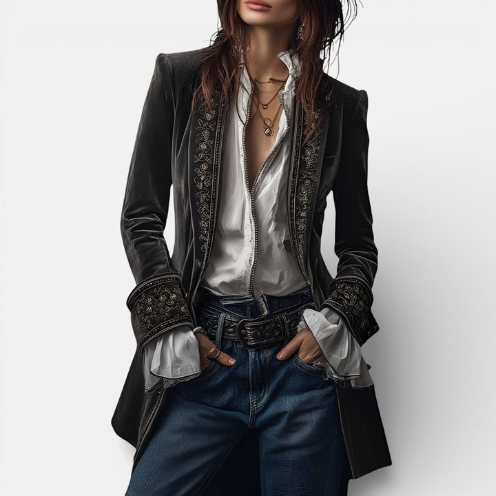 Velour jacket for women