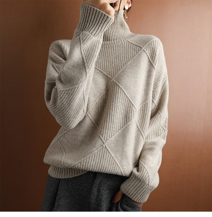 Women's Turtleneck Knit Sweater