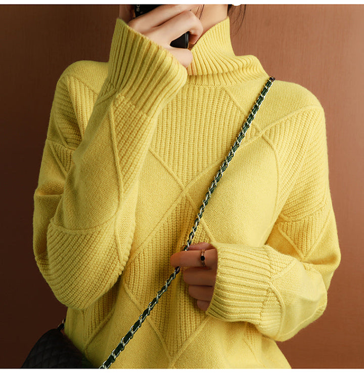 Women's Turtleneck Knit Sweater
