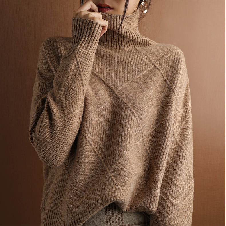 Women's Turtleneck Knit Sweater