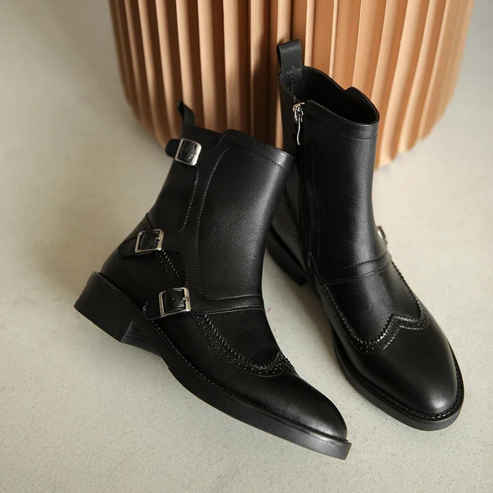 Women's Chelsea Boots with Buckles