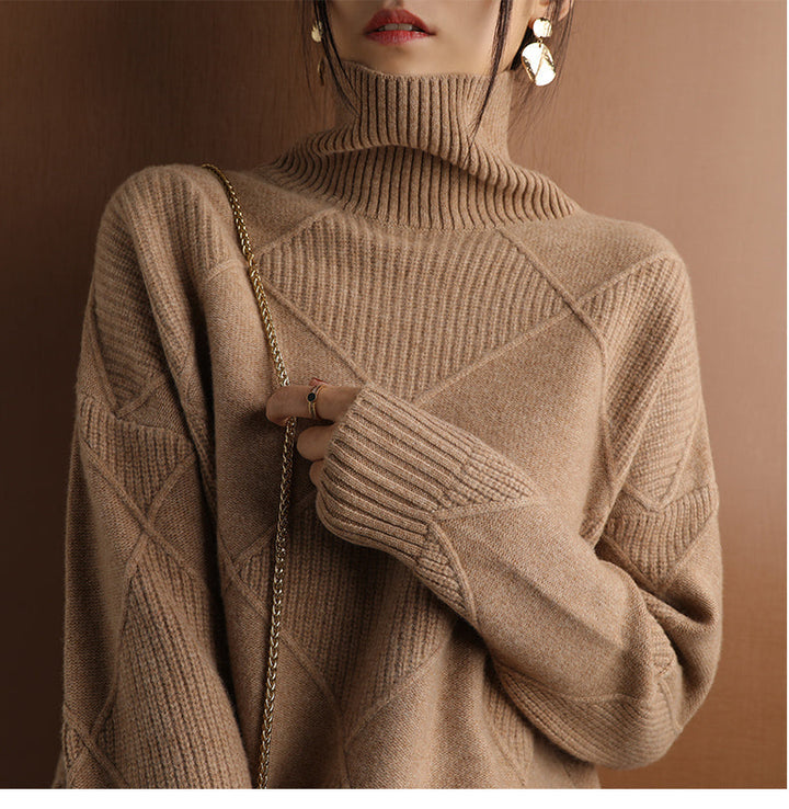 Women's Turtleneck Knit Sweater