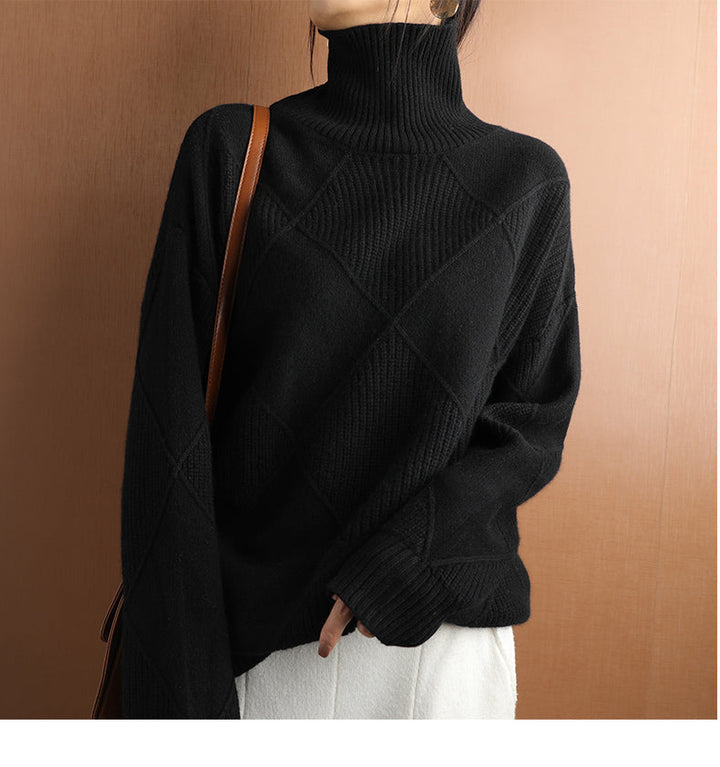 Women's Turtleneck Knit Sweater