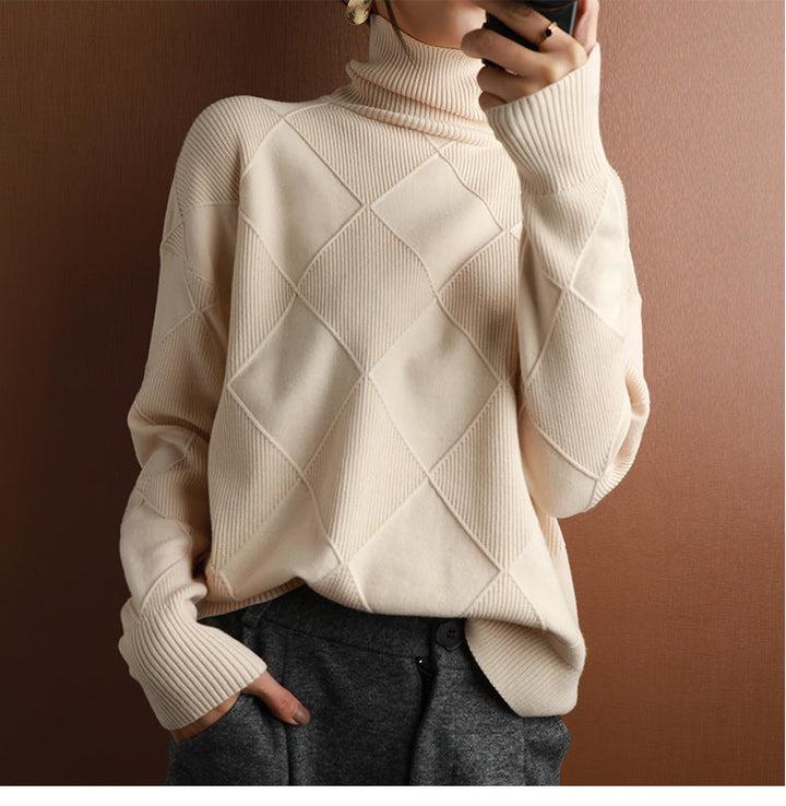 Women's Turtleneck Knit Sweater