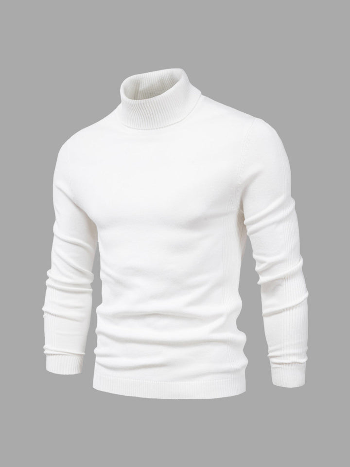 Slim Fit Rullekrave Trøje Herre
