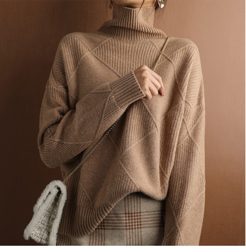 Women's Turtleneck Knit Sweater