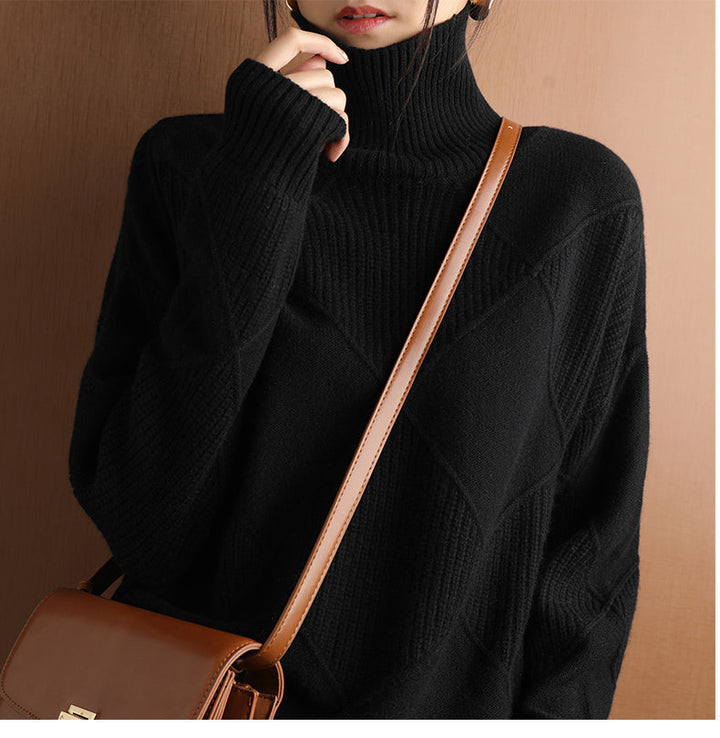 Women's Turtleneck Knit Sweater