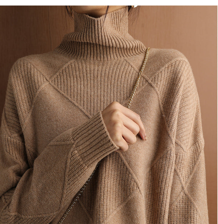Women's Turtleneck Knit Sweater