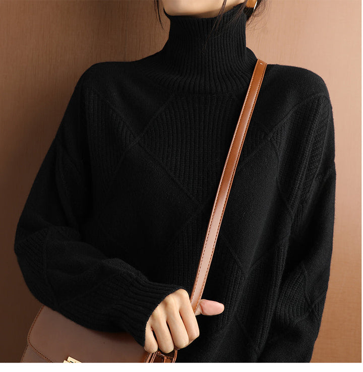 Women's Turtleneck Knit Sweater