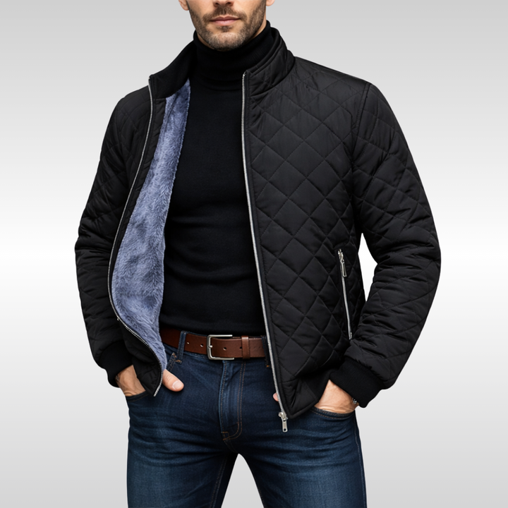 Classic warm winter jacket for men