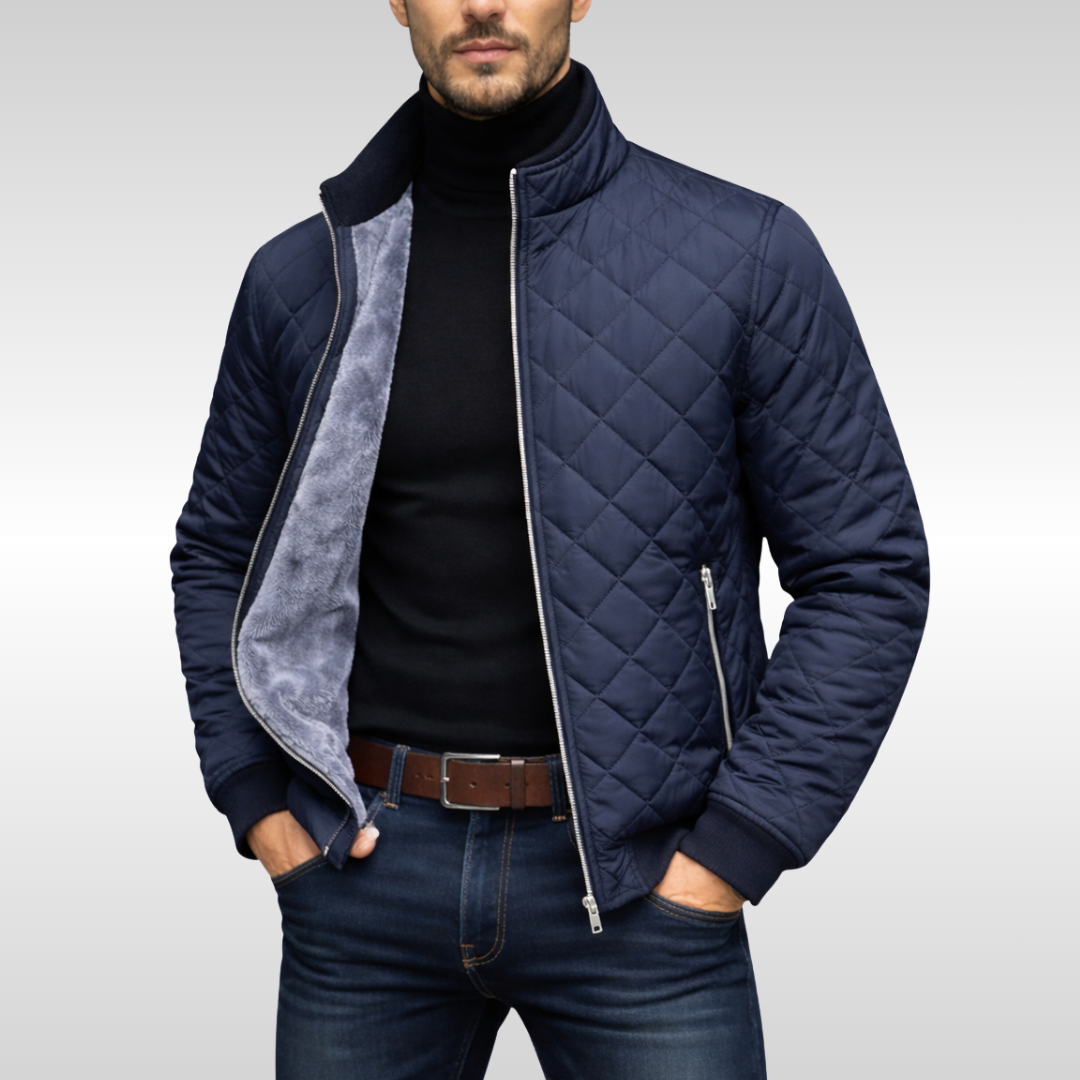 Classic warm winter jacket for men