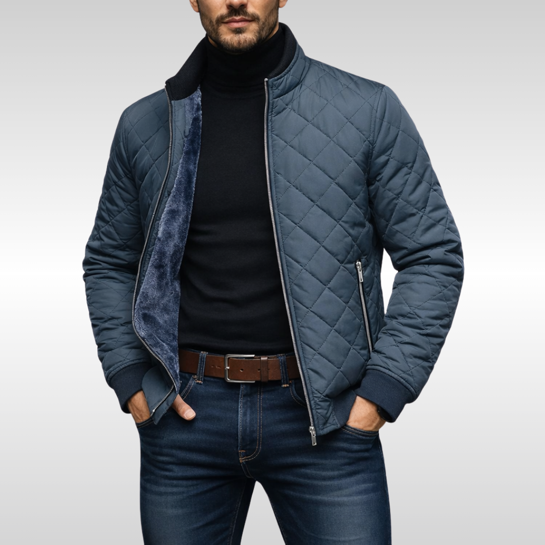 Classic warm winter jacket for men