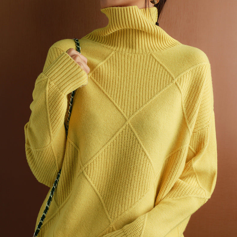 Women's Turtleneck Knit Sweater