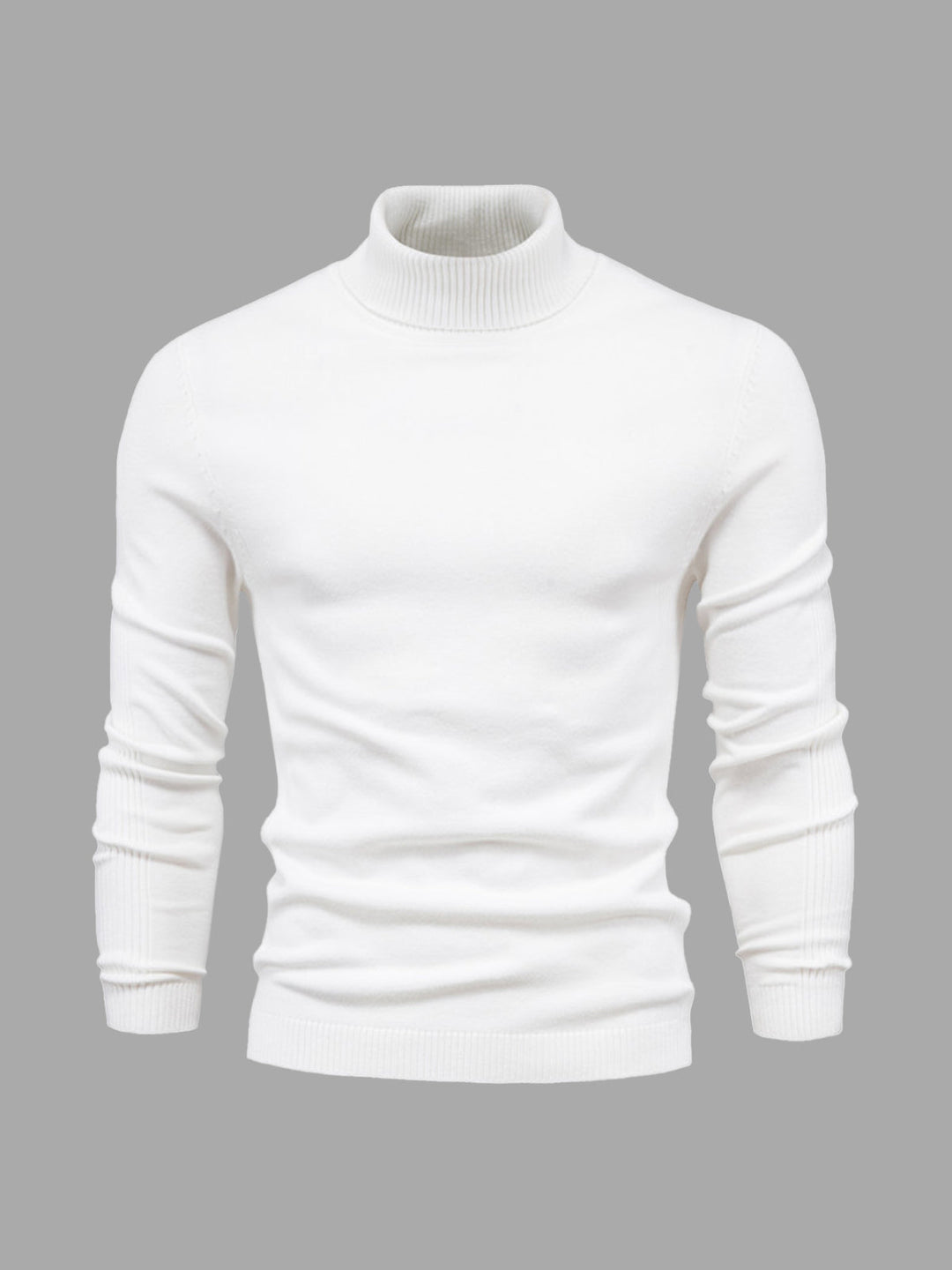 Slim Fit Rullekrave Trøje Herre