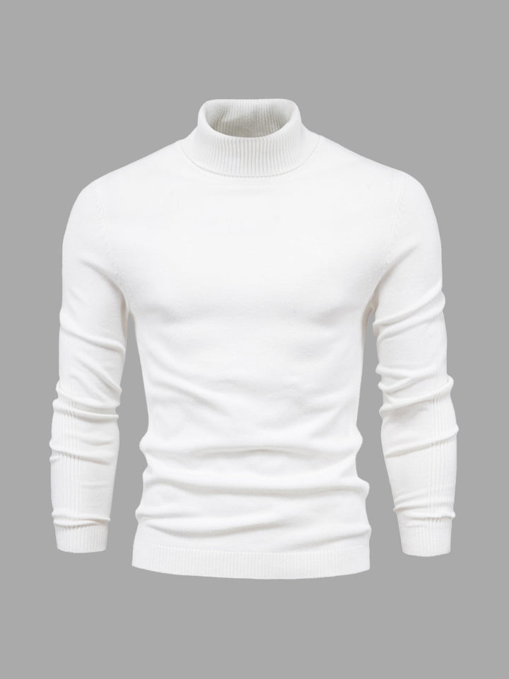 Slim Fit Rullekrave Trøje Herre