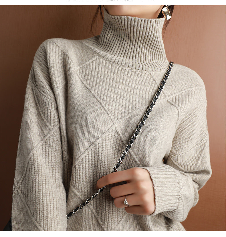 Women's Turtleneck Knit Sweater