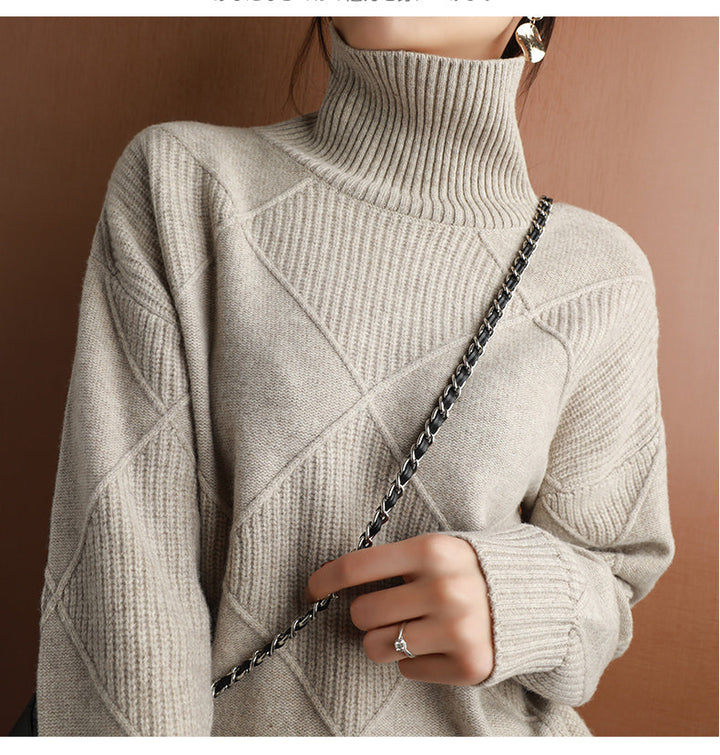 Women's Turtleneck Knit Sweater