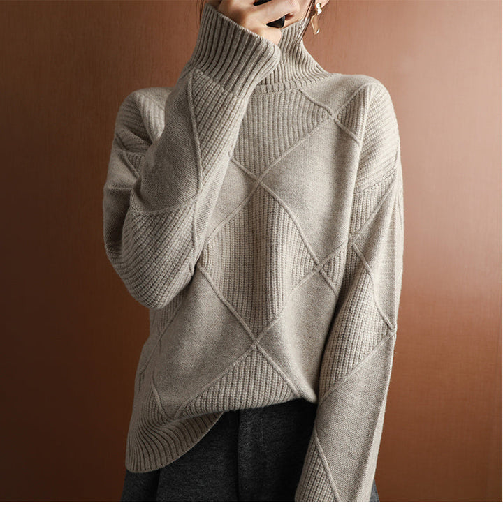Women's Turtleneck Knit Sweater