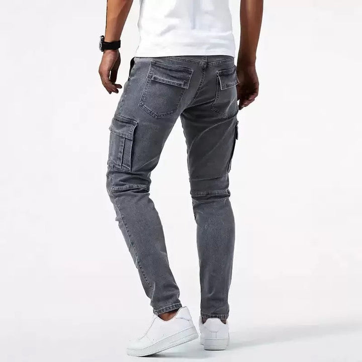 Slim Fit Cargo Bukser Til Herre