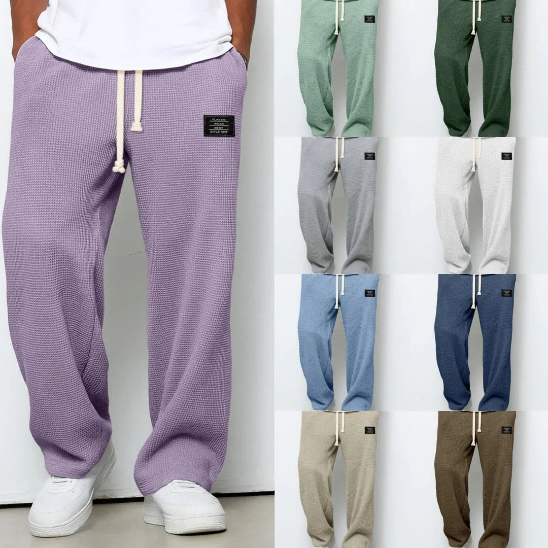 Men’s waffle-knit jogger pants