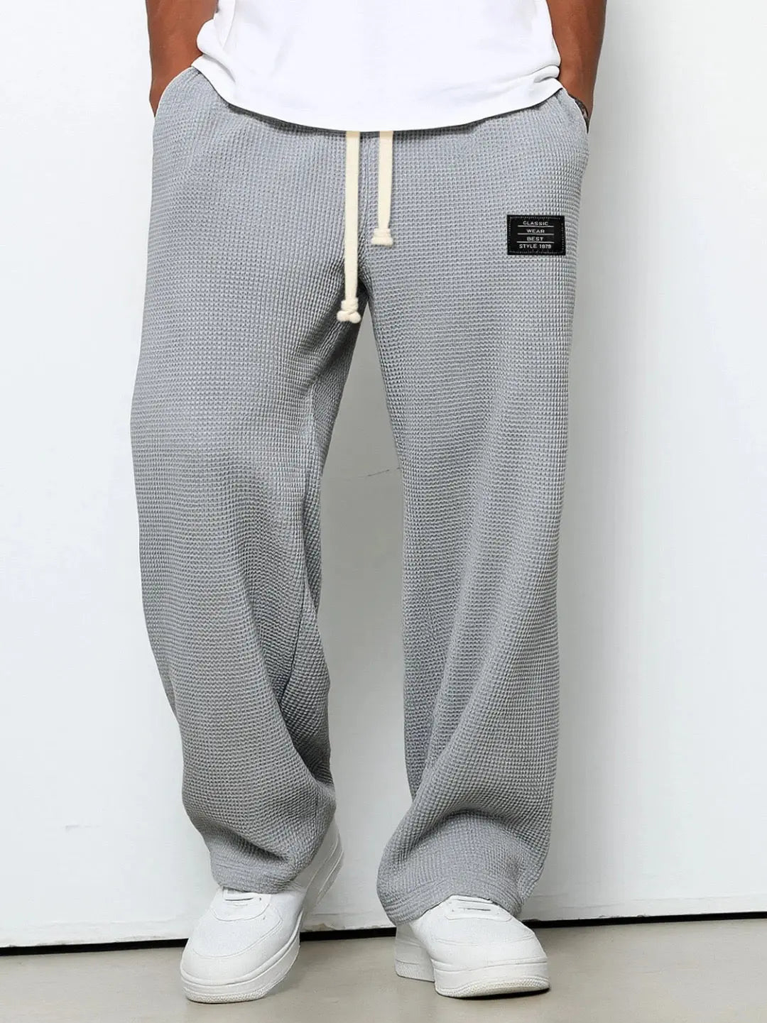 Men’s waffle-knit jogger pants