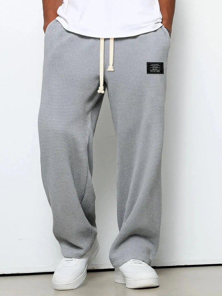Men’s waffle-knit jogger pants