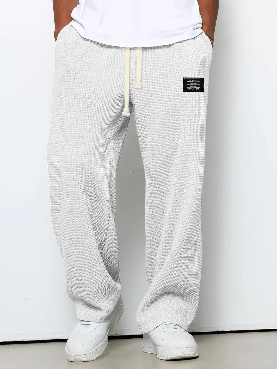 Men’s waffle-knit jogger pants