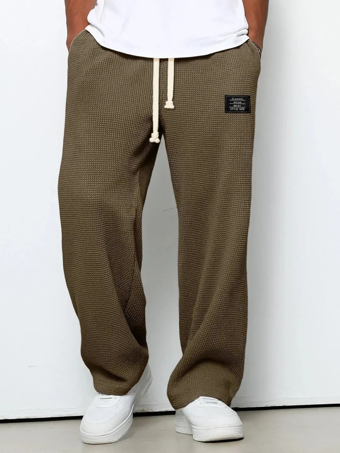 Men’s waffle-knit jogger pants