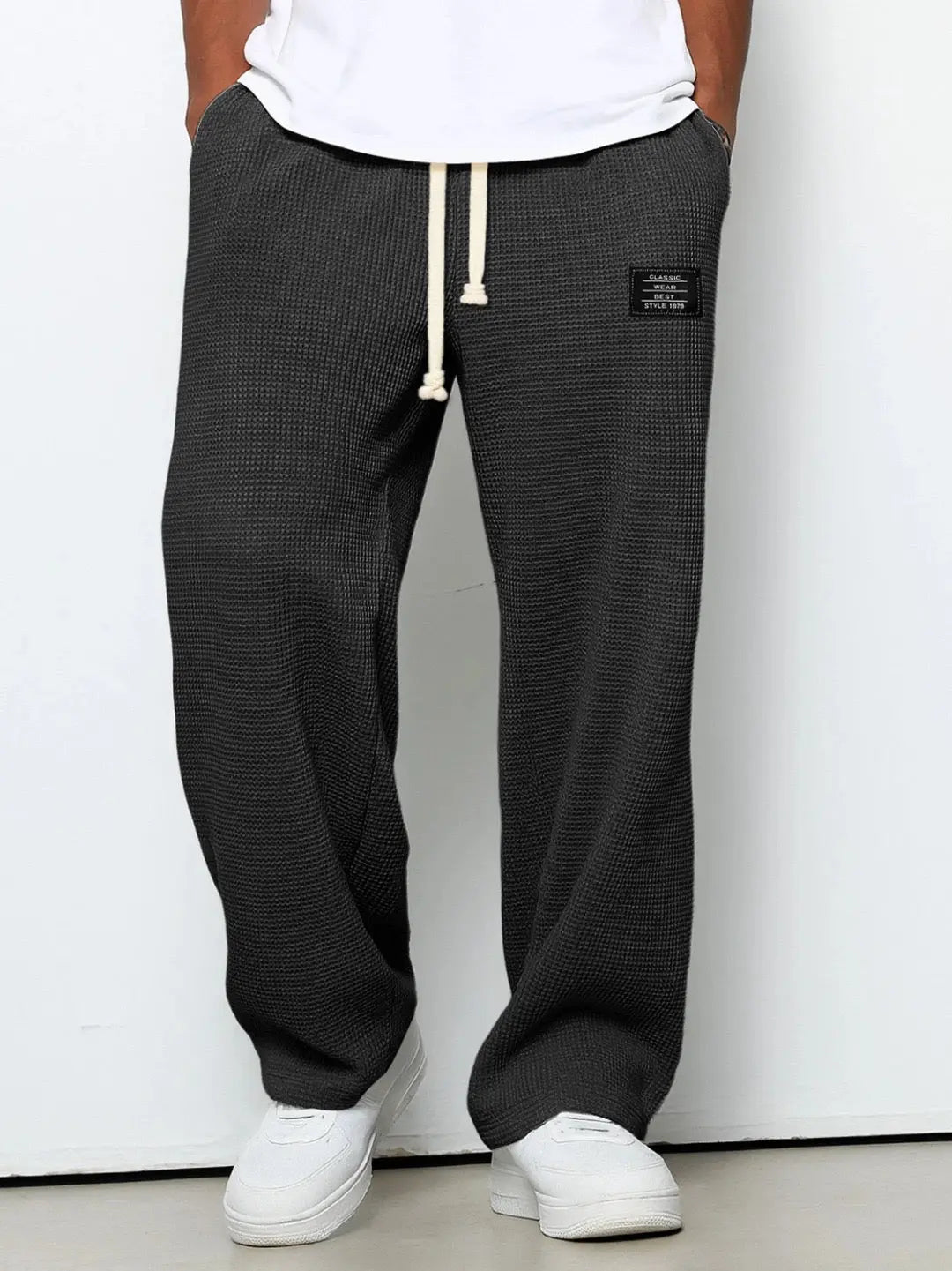 Men’s waffle-knit jogger pants