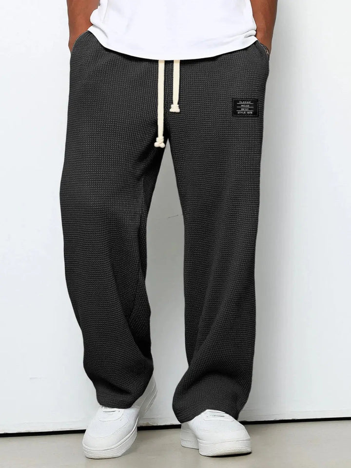 Men’s waffle-knit jogger pants