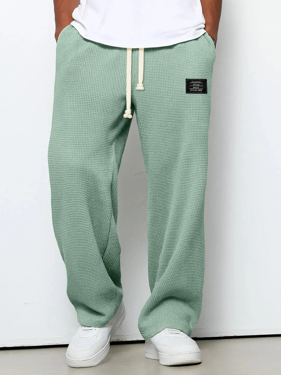 Men’s waffle-knit jogger pants
