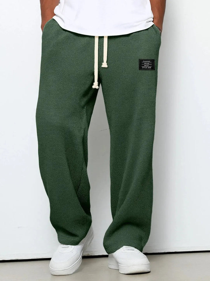 Men’s waffle-knit jogger pants
