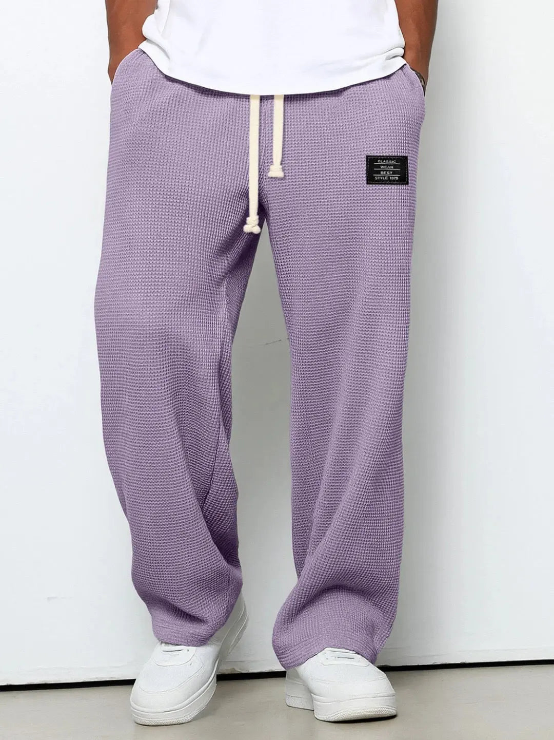 Men’s waffle-knit jogger pants
