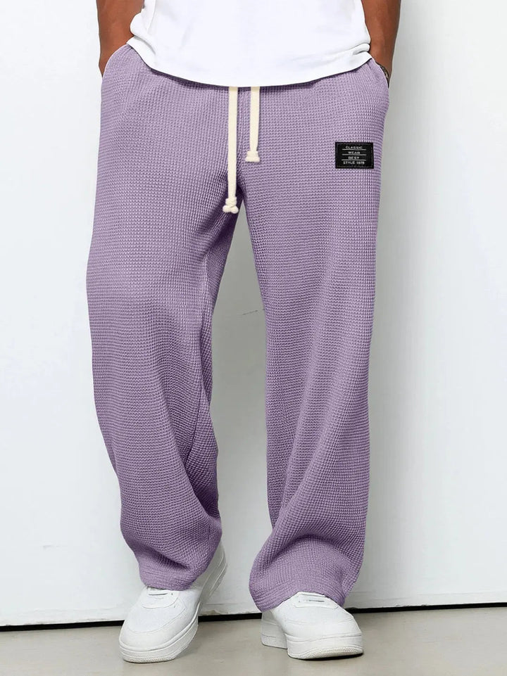 Men’s waffle-knit jogger pants