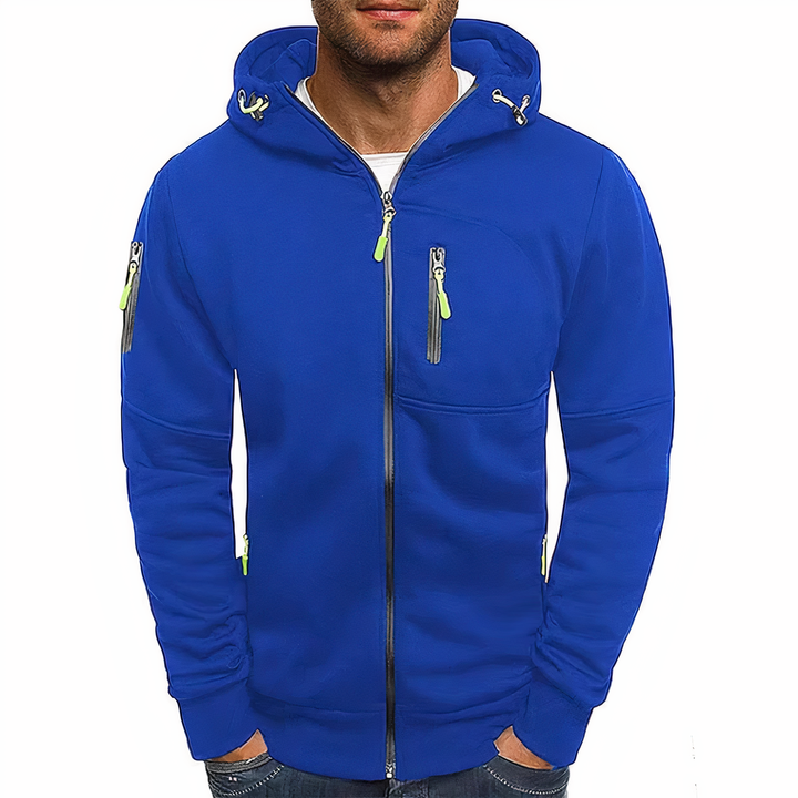 Men's Hooded Zip-Up Hoodie